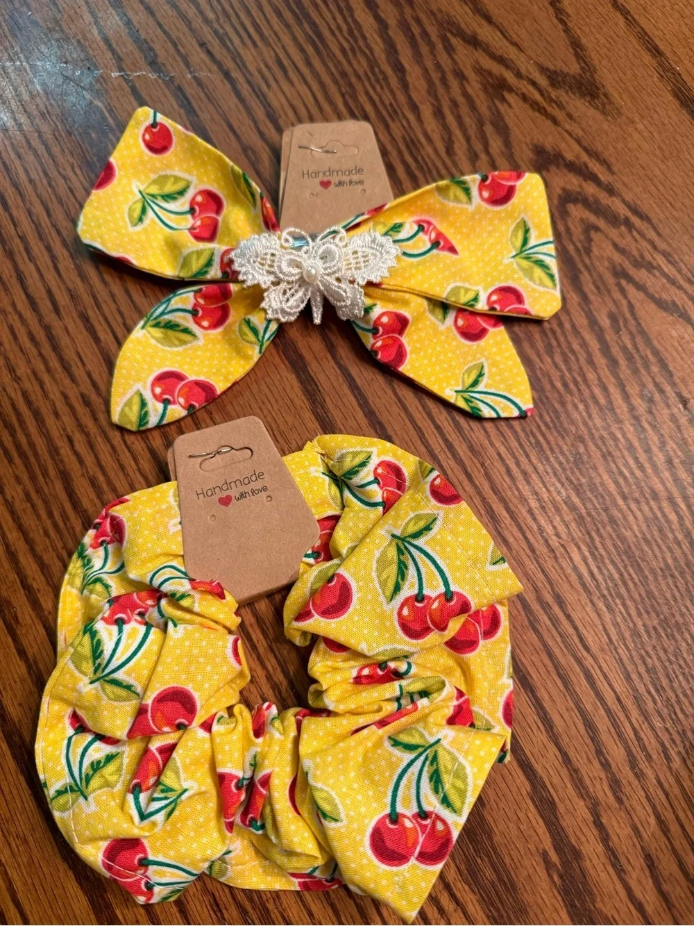 New Hair Bow & Scrunchie Set